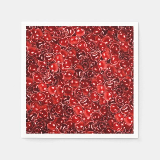 Serviette En Papier Cerises sucrées (Devant)