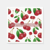 Serviette En Papier cerises sucrées en été (Devant)