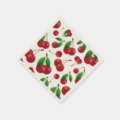 Serviette En Papier cerises sucrées en été (Coin)