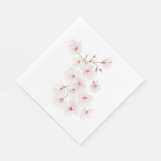 Serviette En Papier Cerisiers en Fleurs (Coin)