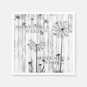 Serviette En Papier Certains Voient Une Mauvaise Herbe