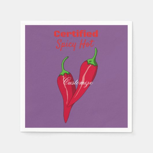 Serviette En Papier Certifié Hot Thunder_Cove épicé (Devant)