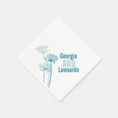 Serviette En Papier cervil mariage / persil vaches poivron papier turq (Coin)