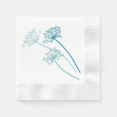 Serviette En Papier cervil mariage / persil vaches poivron papier turq (Devant)