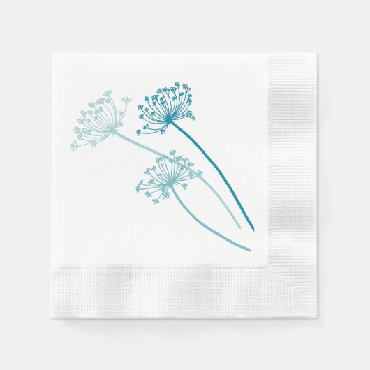 Serviette En Papier cervil mariage / persil vaches poivron papier turq (Devant)
