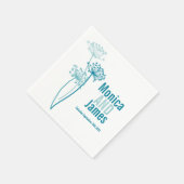 Serviette En Papier cervil mariage / persil vaches poivron papier turq (Coin)