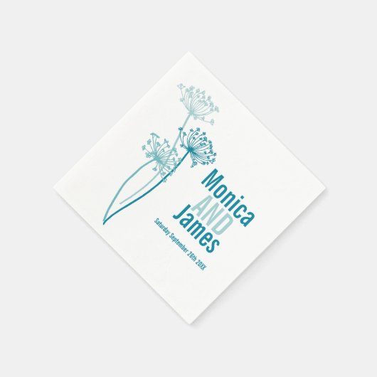 Serviette En Papier cervil mariage / persil vaches poivron papier turq (Coin)