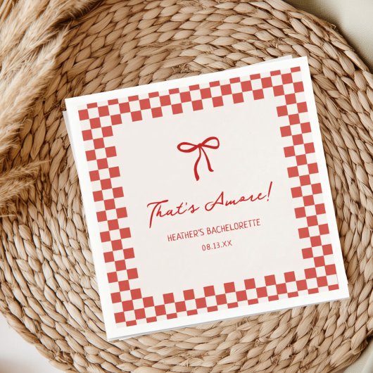 Serviette En Papier C'est Amore Italie Bachelorette Party
