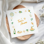 Serviette En Papier C'est Amore Nourriture Italienne Rustique pour Ent