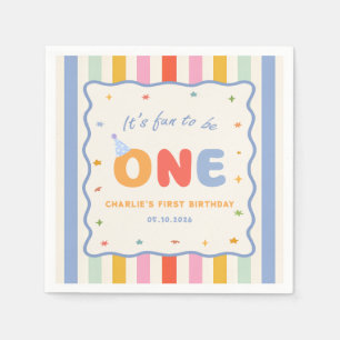 Serviette En Papier C'est amusant d'être des serviettes de fête d'anni