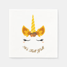 C'est Automne Y'all Automne Unicorn Papier Party N