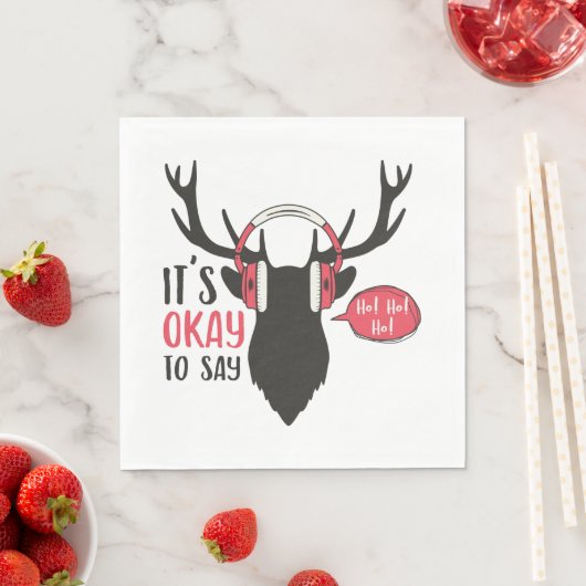 Serviette En Papier C'Est Bon De Dire Ho Ho (En situation)