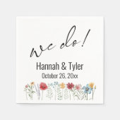 Serviette En Papier C'Est Ce Que Nous Faisons ! Fleur sauvage de prair (Devant)