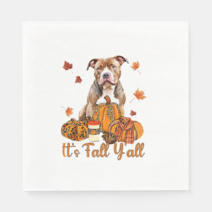 Serviette En Papier C'est Chute Y'all Pitbull Chien Chute Écharpe Auto