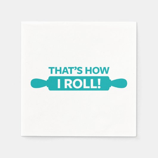 Serviette En Papier C'est comme ça que je roule (Devant)