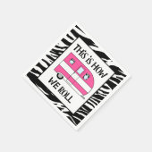 Serviette En Papier "C'Est Comme Ça Que Nous Roulions" (Coin)