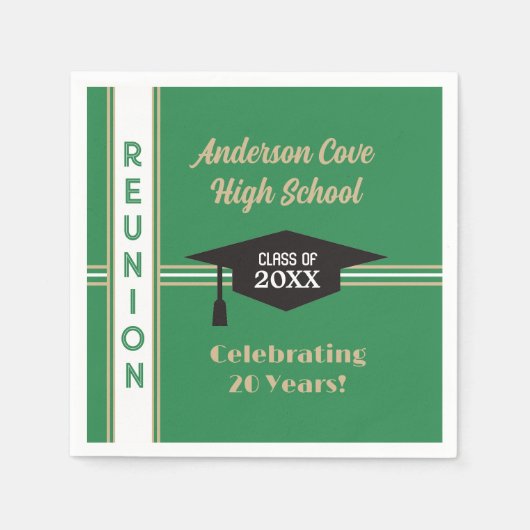 Serviette En Papier C'est Customisé ! Classe branchée Réunion (Devant)