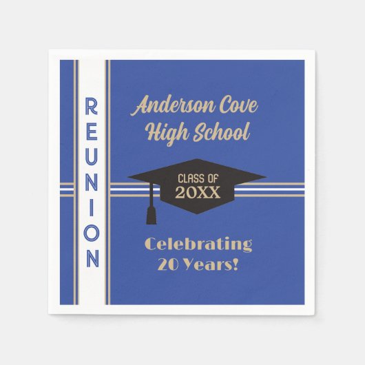 Serviette En Papier C'est Customisé ! Classe branchée Réunion (Devant)