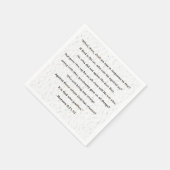 Serviette En Papier C'Est Dieu Qui Justifie Le Chrétien (Coin)