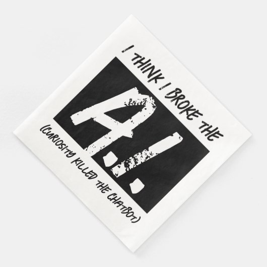 Serviette En Papier C'Est Drôle, Je Pense Que J'Ai Cassé Les Développe (Coin)
