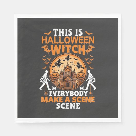 Serviette En Papier C'est Halloween (Devant)