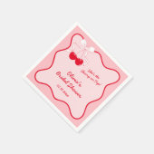 Serviette En Papier C'est la cerise sur le gâteau (Coin)