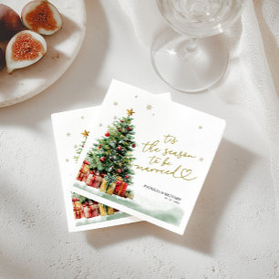 Serviette En Papier C'est la saison de se marier Mariage