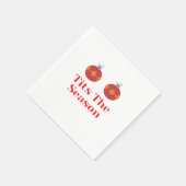 Serviette En Papier C'Est La Saison Décontracté Simple (Coin)
