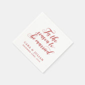 Serviette En Papier C'Est La Saison D'Être Marié Mariage D'Hiver (Coin)