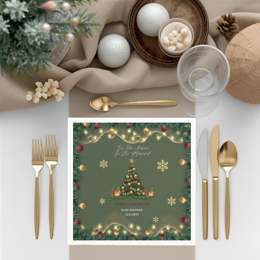 Serviette En Papier C'est la Saison pour se Marier  Fête de Mariée  Se