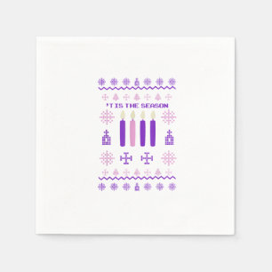 Serviette En Papier C'est la saison Sweater Noël Xmas Catholique