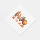 Serviette En Papier C'Est La Saison Thanksgiving Citrouille (Coin)