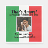 Serviette En Papier C'est l'amour ! Événement personnalisé pour couple (Devant)