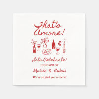 C'est l'Amour Panneau de Mariage Thème Italien