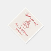 Serviette En Papier C'est l'amour ! Réception de mariage italienne des (Coin)