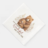 Serviette En Papier C'est le moment le plus merveilleux de l'année Our (Coin)