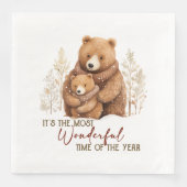 Serviette En Papier C'est le moment le plus merveilleux de l'année Our (Devant)