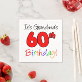 Serviette En Papier C'est les serviettes de la fête du 60e anniversair (En situation)