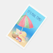 Serviette En Papier C'est l'heure de la piscine (Coin)