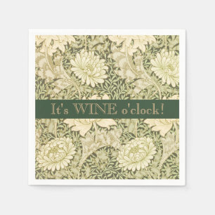 Serviette En Papier C'est l'heure du vin Cocktail