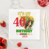Serviette En Papier C'est mon Anniversaire Jamaïque Girl Party Vacatio (En situation)