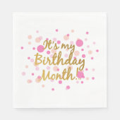 Serviette En Papier C'est mon anniversaire Mois Napkin (Devant)