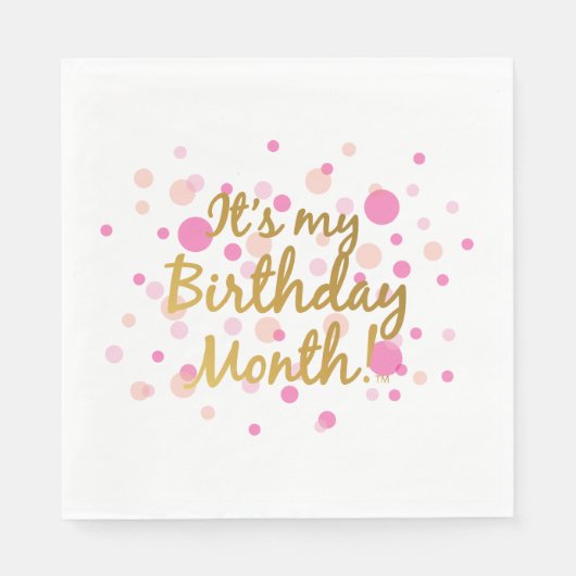 Serviette En Papier C'est mon anniversaire Mois Napkin (Devant)