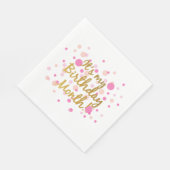 Serviette En Papier C'est mon anniversaire Mois Napkin (Coin)