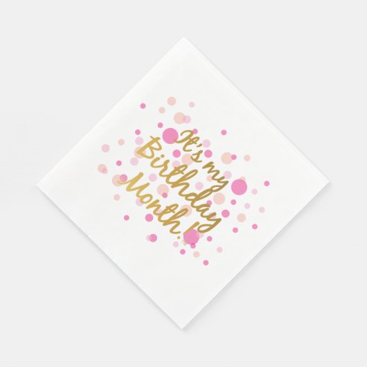Serviette En Papier C'est mon anniversaire Mois Napkin (Coin)