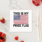 Serviette En Papier C'Est Mon Drapeau De Fierté USA (En situation)