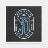 Serviette En Papier C'Est Mon Surf D'Été Cool (Devant)