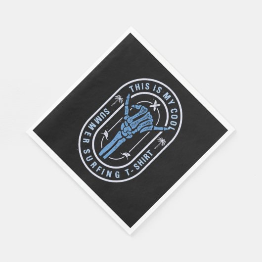 Serviette En Papier C'Est Mon Surf D'Été Cool (Coin)