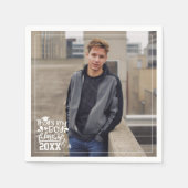 Serviette En Papier C'est My Boy Class of 20XX Photo Graduation (Devant)