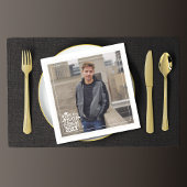 Serviette En Papier C'est My Boy Class of 20XX Photo Graduation